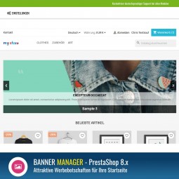 Modul Banner Manager für PrestaShop 8