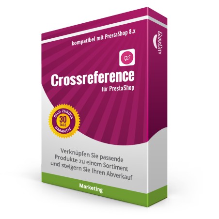 Produktverknüpfung mit Crossreference für PrestaShop 8