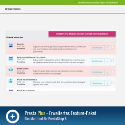 Presta Plus für PrestaShop 8