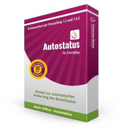 Autostatus für PrestaShop 1.5/1.6.0, Modul zur automatischen Änderung des Bestellstatus