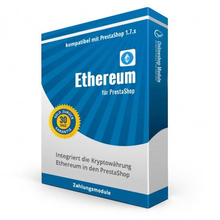 Ethereum für PrestaShop 1.7.x - Zahlungsmodul - Kryptowährung